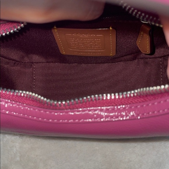 NWT Coach “Carmen” Mini Crinkled Leather Crossbody - Picture 11 of 14